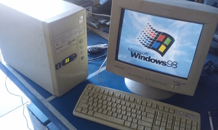 A PC-AT 486 from the 90s
